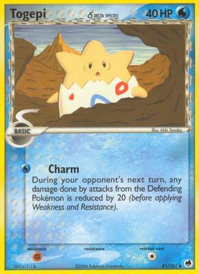 Togepi (Delta Species) card from EX Dragon Frontiers