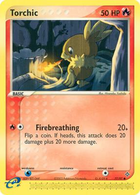 Torchic card from EX Dragon