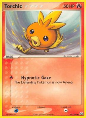Torchic card from EX Emerald