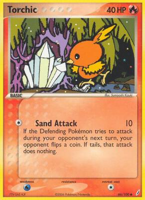 Torchic - 066/100 card from EX Crystal Guardians