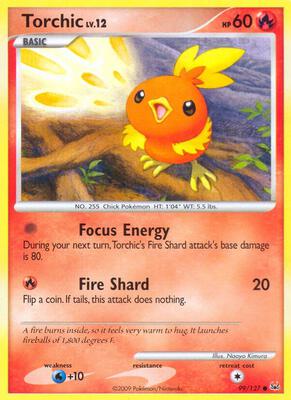 Torchic card from Platinum