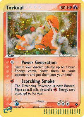 Torkoal card from EX Dragon