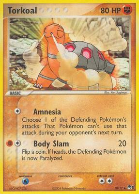 Torkoal card from POP Series 1