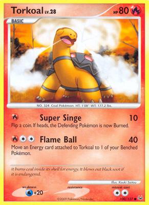 Torkoal card from Platinum