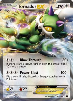 Tornadus EX card from Dark Explorers