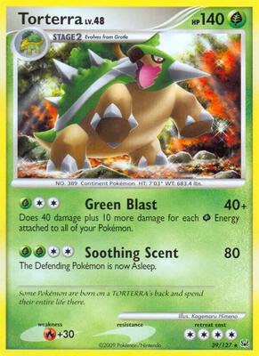 Torterra card from Platinum