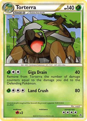 Torterra card from Unleashed