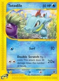 Totodile (134) card from Expedition