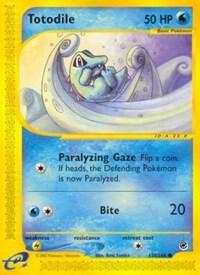 Totodile (135) card from Expedition