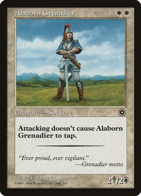 Alaborn Grenadier card from Portal Second Age