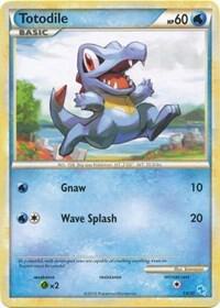 Totodile (#1) card from HGSS Trainer Kit: Gyarados & Raichu