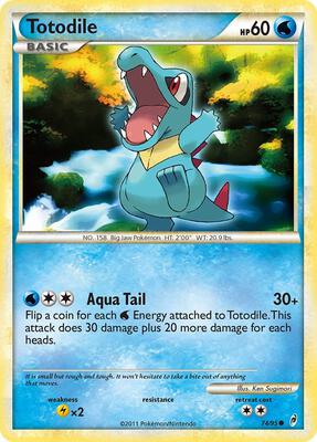 Totodile card from Call of Legends