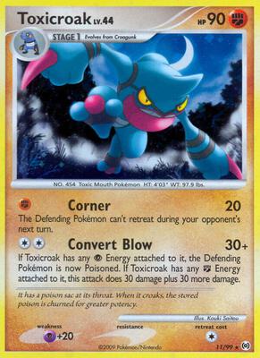 Toxicroak card from Arceus