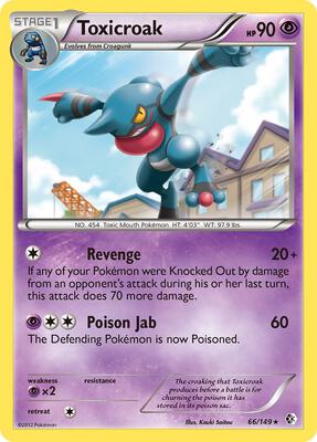 Toxicroak card from Boundaries Crossed