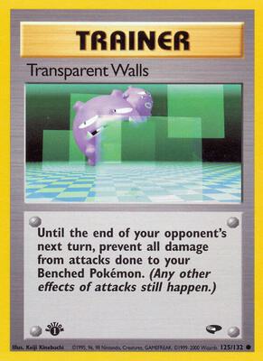Transparent Walls card from Gym Challenge