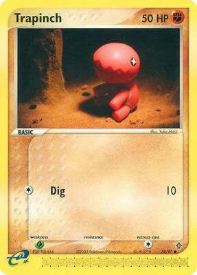 Trapinch - 78/97 card from EX Dragon