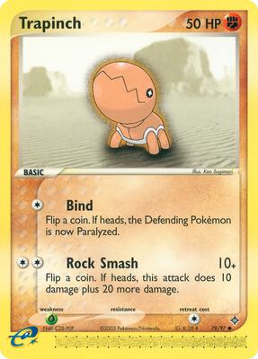 Trapinch - 79/97 card from EX Dragon
