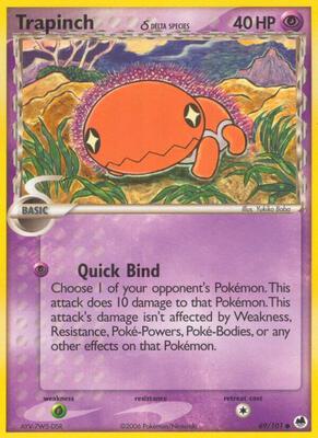 Trapinch - 069/101 (Delta Species) card from EX Dragon Frontiers