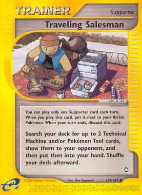 Traveling Salesman card from Aquapolis