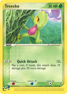 Treecko card from EX Dragon