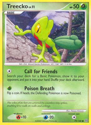 Treecko card from Stormfront