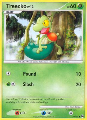 Treecko (79) card from Arceus