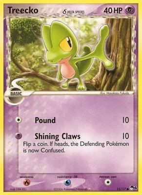 Treecko (Delta Species) card from POP Series 4
