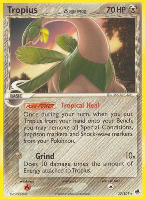 Tropius (Delta Species) card from EX Dragon Frontiers
