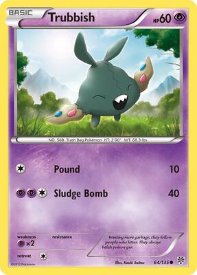 Trubbish (64) card from Plasma Storm