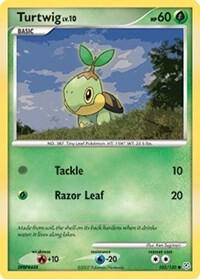 Turtwig card from Diamond and Pearl