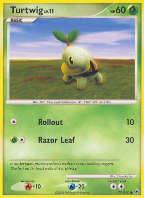 Turtwig (77) card from Majestic Dawn