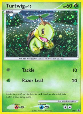 Turtwig - DP01 card from Diamond and Pearl Promos
