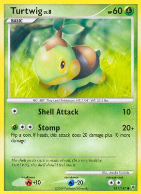Turtwig card from Supreme Victors