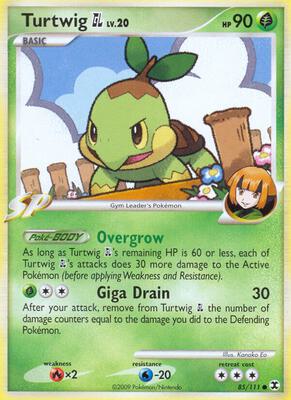 Turtwig GL card from Rising Rivals