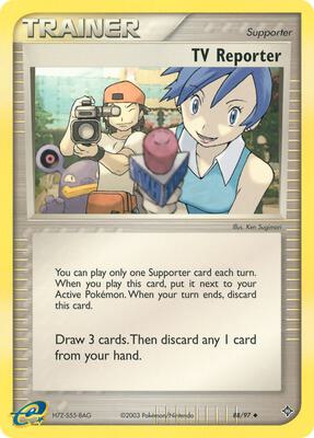 TV Reporter card from EX Dragon