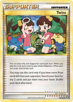 Twins card from Triumphant