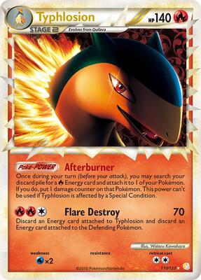 Typhlosion (Prime) card from HeartGold SoulSilver