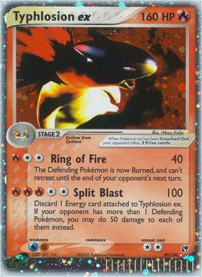 Typhlosion ex card from EX Sandstorm