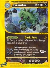 Tyranitar (66) card from Expedition