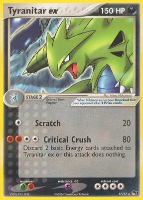 Tyranitar ex (Holo) card from POP Series 1