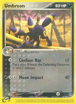 Umbreon card from EX Sandstorm