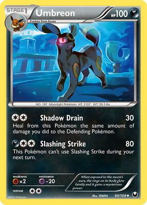 Umbreon (60) card from Dark Explorers
