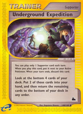 Underground Expedition card from Skyridge
