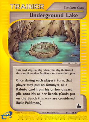 Underground Lake card from Skyridge