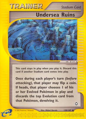 Undersea Ruins card from Aquapolis