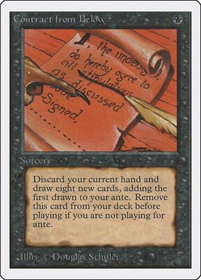 Contract from Below card from Unlimited Edition