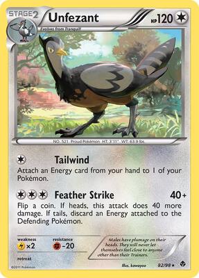 Unfezant card from Emerging Powers