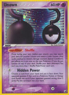 Unown (?) card from EX Unseen Forces