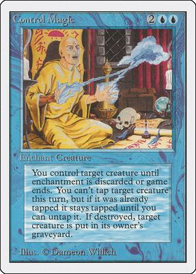 Control Magic card from Unlimited Edition