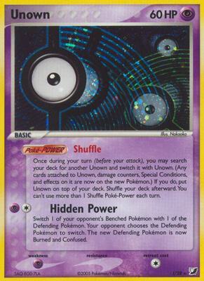 Unown (I) card from EX Unseen Forces